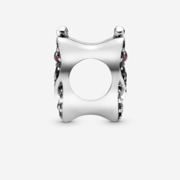 Retired Pandora Dazzling Pink Butterfly Charm Pink Crystals Purple Clear CZ EUC - Picture 2 of 8